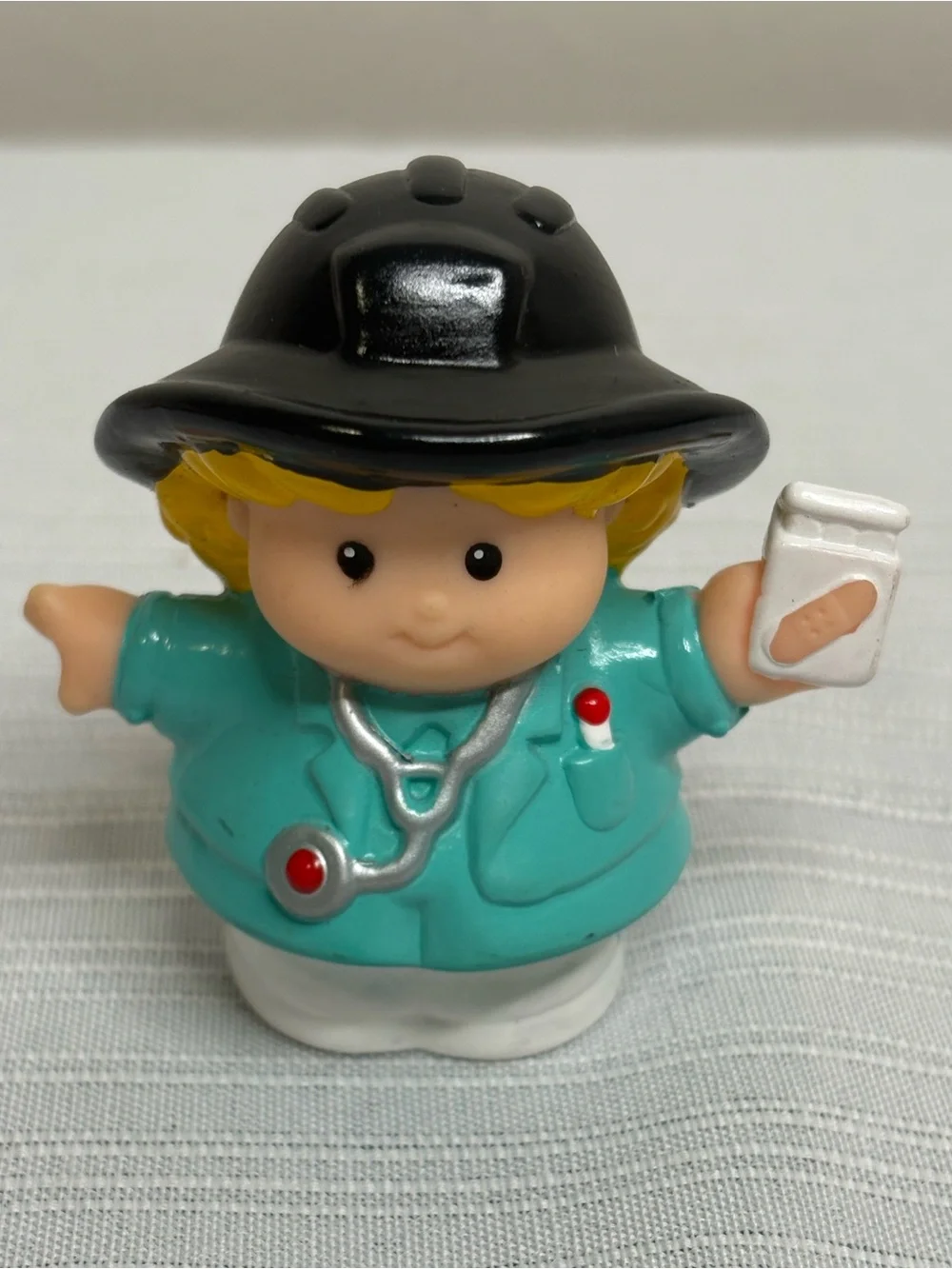 Vintage 2001 Fisher Price Little People EMT Paramedic Firefighter Figure